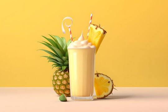 Pine Apple Milk Shake